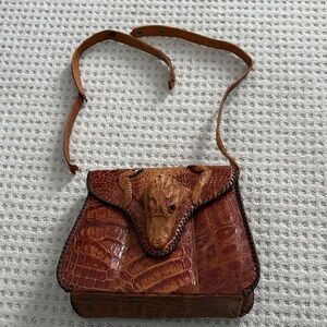 Vintage Alligator Hand Bag